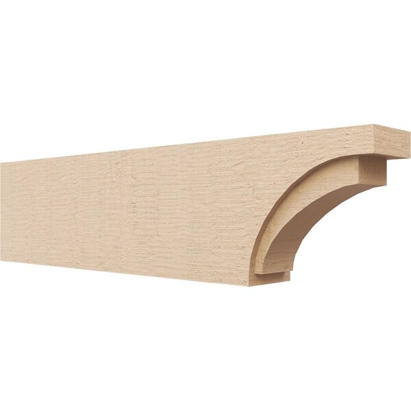 Ekena Millwork 4in. W x 8in. H x 32in. L Rivera Woodgrain TimberThane Rafter Tail, Primed Tan RFTUR04X08X32RIVRCPR - main